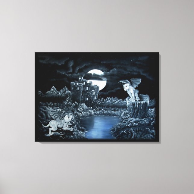 Golem vs Dolem District Fight Canvastryck (Framsida)