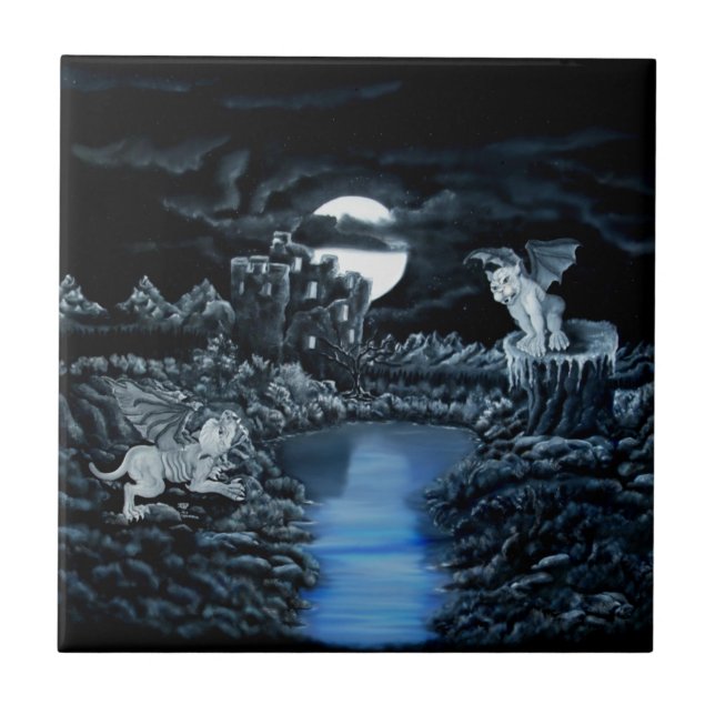 Golem vs Dolem District Fight Kakelplatta (Framsidan)