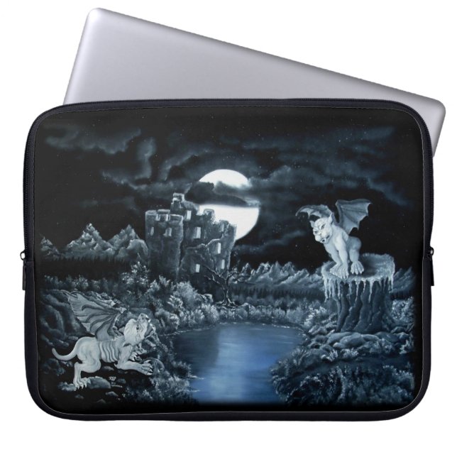 Golem vs Dolem District Fight Laptop Sleeve (Framsidan)