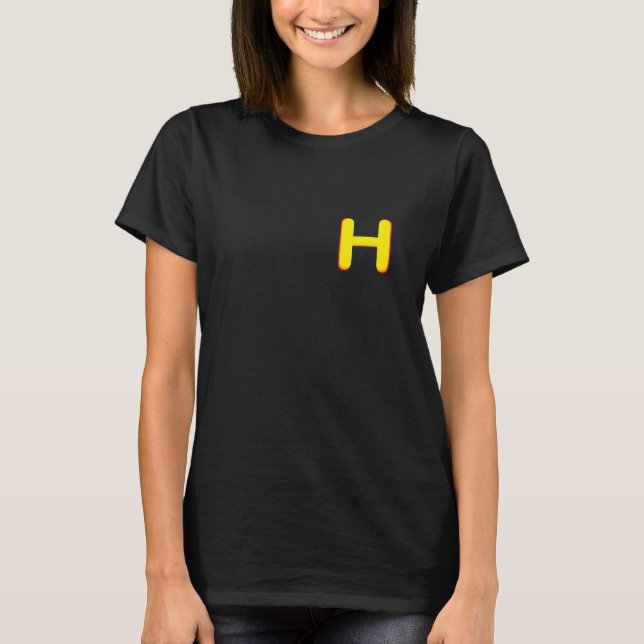 Golen Capitol "H"   T Shirt (Framsida)