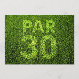 Golf30års födelsedagparty inbjudningar
