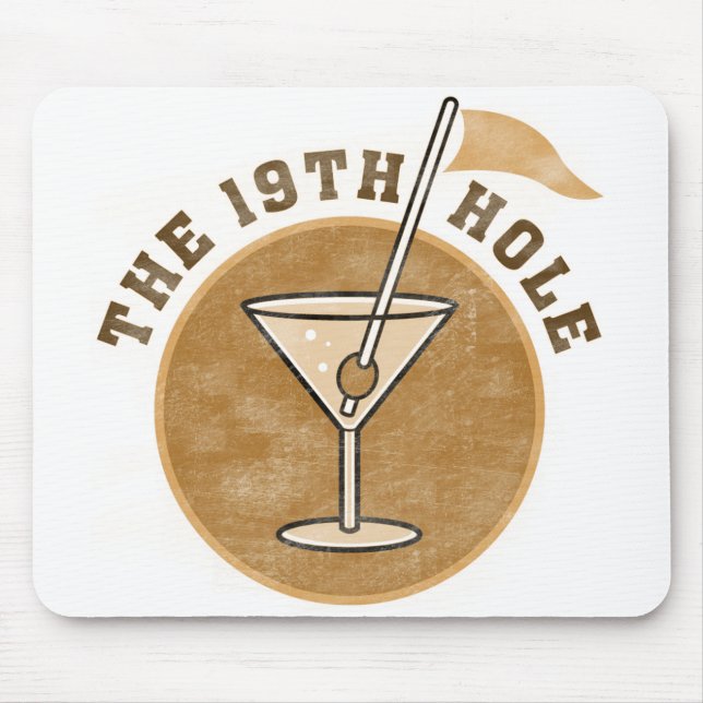 Golf 19th hålT-tröja och gåvor Musmatta (Framsidan)