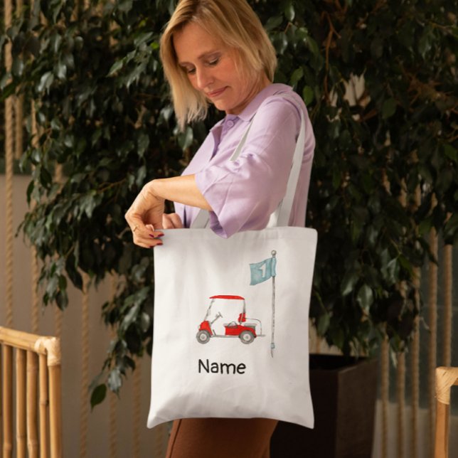 Golf 1:a födelsedag golf party tygkasse (Skapare uppladdad)