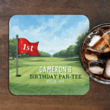 Golf 1:a födelsedag Party Hål i ett