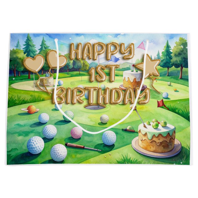 Golf 1:a födelsedagen för framtida golfare (Framsidan)