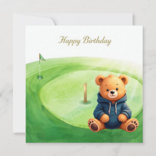 Golf 1-årsdag ettårig golfare kort
