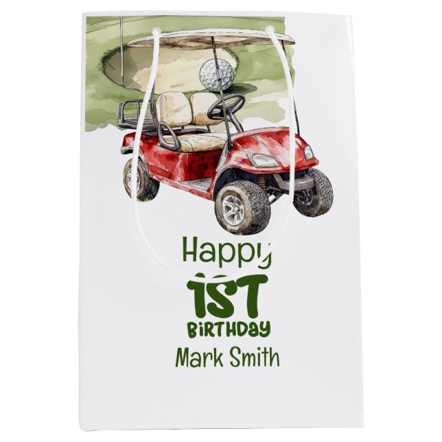 Golf 1st-födelsedag ett år gammal golfer (Framsidan)