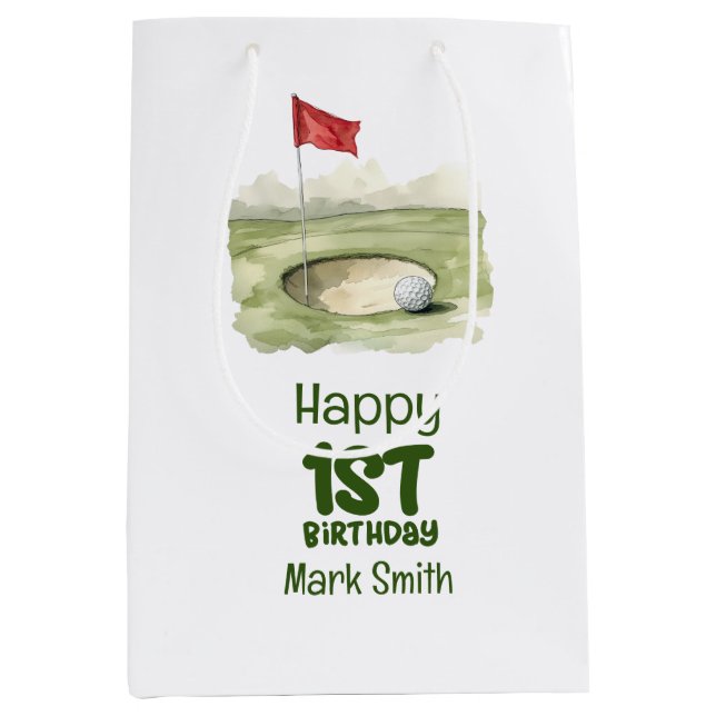 Golf 1st-födelsedag ett år gammal golfer (Framsidan)
