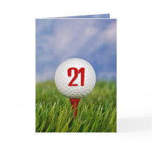 Golf 21:a födelsedagen Party