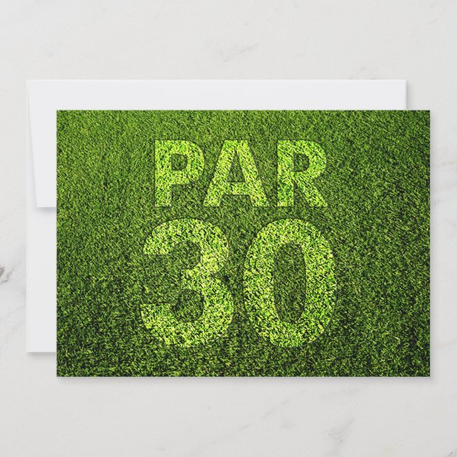 Golf 30-årsfest inbjudningar (Framsida)