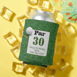 Golf 30års födelsedag med golf boll på grönt gräs