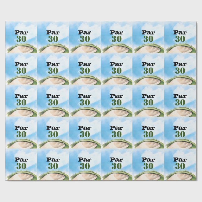Golf 30th Birthday Par tee thirty party   Presentpapper (Platt)