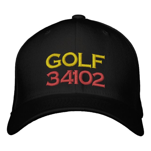 GOLF 34102 HAT NAPLES FL CAP BRODERAD KEPS (Framsida)