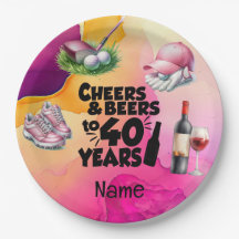 Golf 40:e födelsedagen för kvinnlig golfer