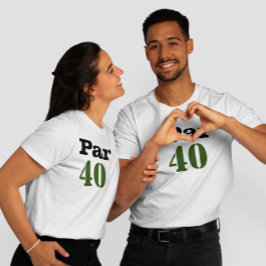 Golf 40:e födelsedagen Fyrtio för Golfer Party T Shirt