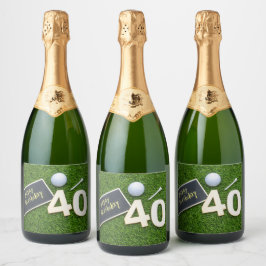 Golf 40:e födelsedagen med ord grattis på födelsed