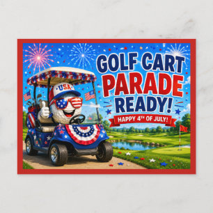 Golf 4:e juli självständighetsdag vykort