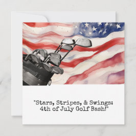 Golf 4 juli Independence day Inbjudningar