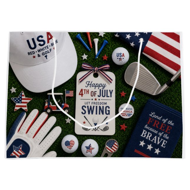 Golf 4 juli självständighetsdag amerikansk tema (Framsidan)