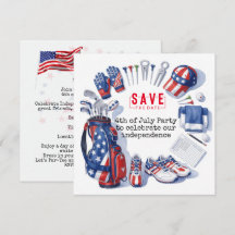 GOLF  4 juli   självständighetsdag golfar firande 