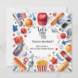 GOLF 4 juli självständighetsdag golftajmatsfest Inbjudningar