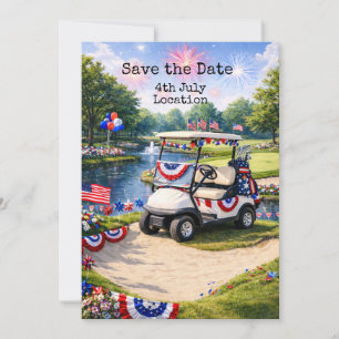 Golf 4 juli självständighetsdag med grillfest inbjudningar
