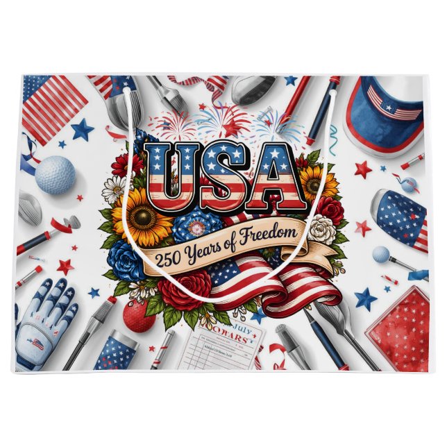 Golf 4th of July 250 Years Independence Button (Framsidan)