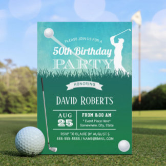 Golf 50-årsfest inbjudningar