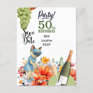 Golf 50-årsfest sparadatum inbjudan