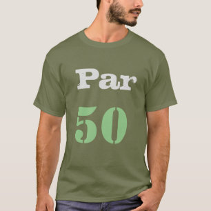 Golf 50:e födelsedag med femtio par  t shirt