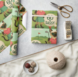 Golf 60:e födelsedagen för Golfer Presentpapper