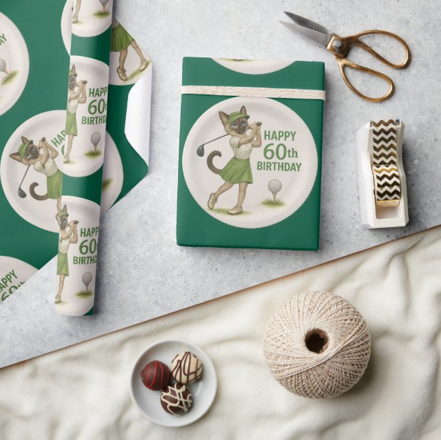 Golf 60:e födelsedagen för Golfer Presentpapper (Hantverk)