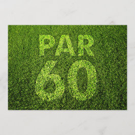 Golf 60:e Födelsedagsfesten Inbjudningar