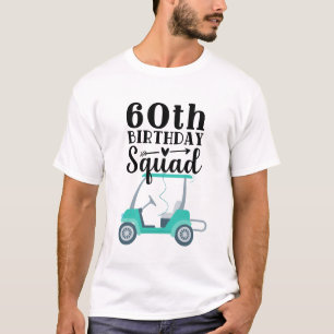 Golf 60:e födelsedagstorget t shirt