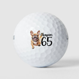 Golf 65e Birthday Celebration med Fransk Bulldog