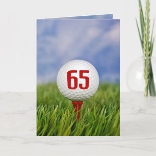 Golf 65e Födelsedagsfest Inbjudan