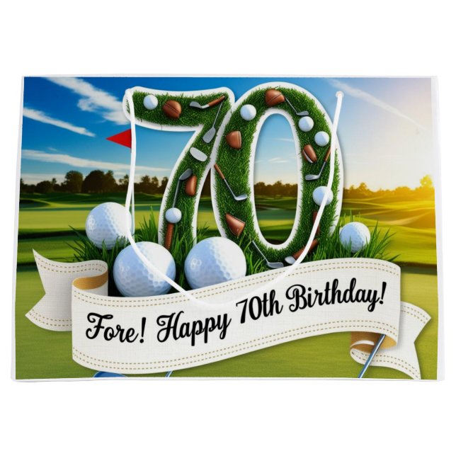 Golf 70-årsdag för golfare  (Framsidan)