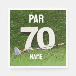 Golf 70:e födelsedagen 70 för golfer pappersservett