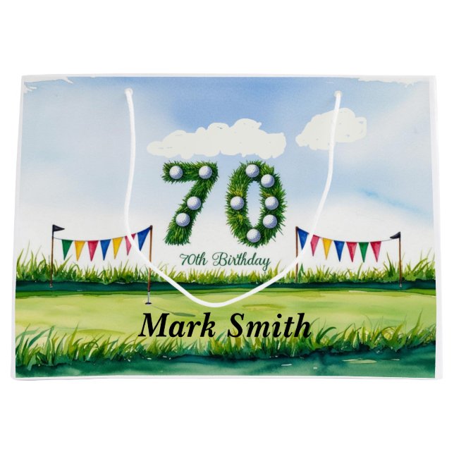 Golf 70:e födelsedagen för golfer (Framsidan)