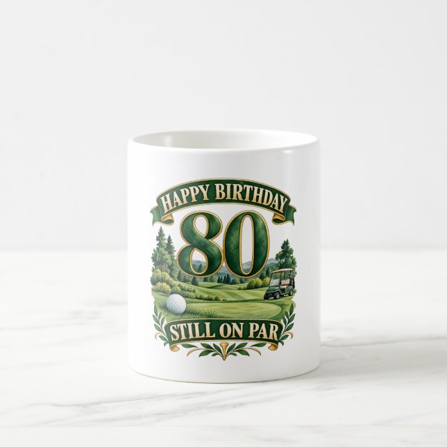 Golf 80-årsdag  kaffemugg (Center)
