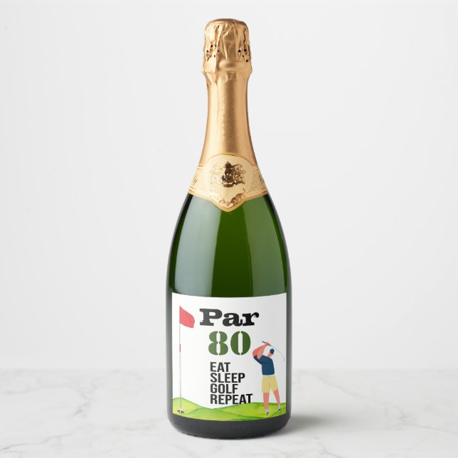 Golf 80:e födelsedagen äter upp golf (Framsida)