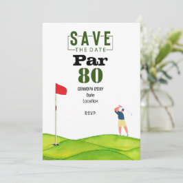 Golf 80:e födelsedagen äter upp golf inbjudningar