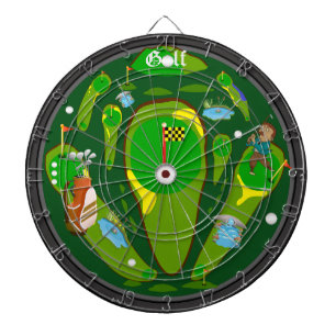 Golf 9-Hål Vatten Dartboard Darttavla