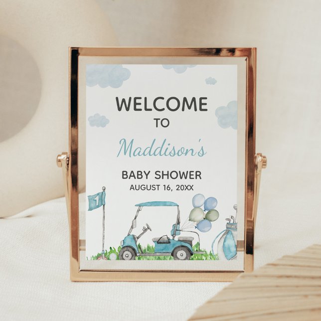 Golf A Little Putter Baby Shower Welcome Sign Poster (Skapare uppladdad)