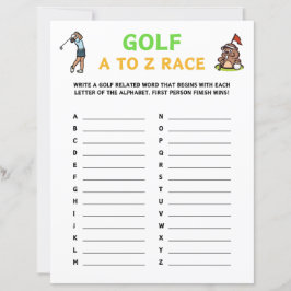 Golf A till Z Tävling-spel