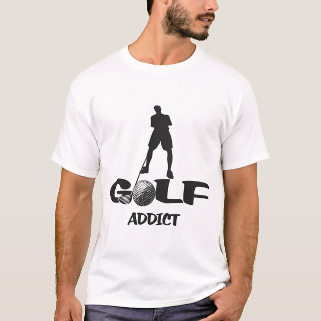 Golf Addict T Shirt (Framsida)