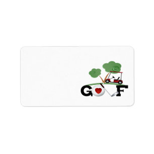 Golf Adressetikett