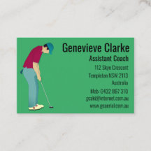 Golf-Affärskort