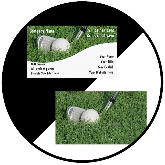 Golf-Affärskort Visitkort (Skapare uppladdad)