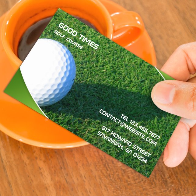 Golf-Affärskort Visitkort (Skapare uppladdad)